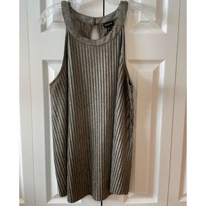 Torrid Pleated Metallic Gold Goddess Tank 1X
